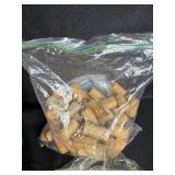 Vintage Suitcase Filled with Craft Supplies and Mixed Hardware