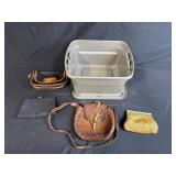 Collection of 4 Vintage and Decorative Handbags with Storage Tote