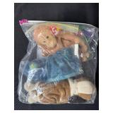 Set of 3 Ty Beanie Babies Plush Toys in Zipper Bag