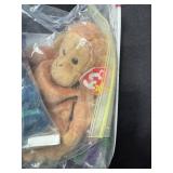 Set of 3 Ty Beanie Babies Plush Toys in Zipper Bag