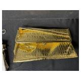 Set of Vintage Evening Clutches and Pouches - Black, Silver, Gold