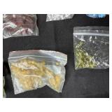 Large Mixed Lot of Glass and Acrylic Beads in Assorted Colors and Shapes