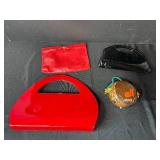 Collection of 4 Vintage Handbags and Novelty Purse