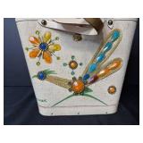 Collection of 5 Vintage Handbags and Coin Purses with Embellished and Novelty Designs