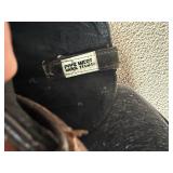 SSS. Size 12W Code West All Leather Cowboy Boots w/ Tips