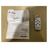 Goplus 23-in W Black Wall mount LED Electric Fireplace with Remote Control Included