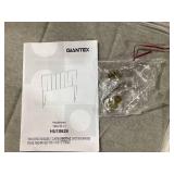 KOMFOTT Linen Upholstered Headboard for Full & Queen Size Bed, Vertical Channel Tufted Rectangular Headboard with Solid Wood Legs & Adjustable Width, Padded Bed Backboard, Easy Assembly (Gray)