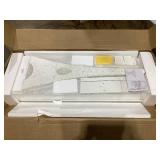 Costway 3-color LED Lighted Jewelry Cabinet With Full-length Mirror And Adjustable Tilt Angles-white