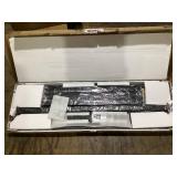 Costway 55" Large Outdoor Bar Table with Waterproof Top and Heavy-duty Metal Frame