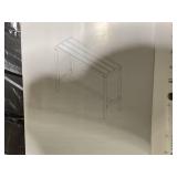 Costway 55" Large Outdoor Bar Table with Waterproof Top and Heavy-duty Metal Frame