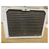 GE 12,000 BTU 115-Volt Smart Window Air Conditioner for 550 sq. ft. in White with Wi-Fi and Remote (Used, Missing Front Cover)