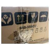 Outsunny 3 Piece Outdoor Glider Chair with Coffee Table Bistro Set, 2 Patio Rocking Swing Chairs with Breathable Sling Fabric, Glass Tabletop, for Backyard, Garden and Porch, Gray (Missing Part G)