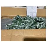 BreeBe - 4/5/6FT Christmas Tree Trio  Artificial with Lifelike Snow Accumulation - Green