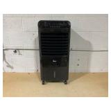 HOMCOM 3-In-1 Ice Cooling Fan, Mobile Evaporative Air Cooler with Remote, Timer, Oscillating for Home Office, Bedroom, Black