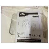 Qaba Kids Desk and Chair Set with Storage Shelves, Drawer for 3-10 Years, White