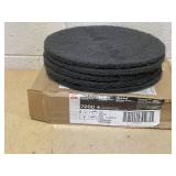 3M Black Stripper Pad 7200, 380 mm x 82 mm, 15 in, Set Of 5