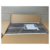 HOMCOM 28" Farmhouse Christmas Tree Base Cover Wooden Christmas Tree Collar Box Home Decoration, Dark Distressed Wood Finish