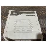 HOMCOM 28" Farmhouse Christmas Tree Base Cover Wooden Christmas Tree Collar Box Home Decoration, Dark Distressed Wood Finish