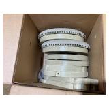 COSTWAY 360° Swivel Bar Stools Set of 2, Height Upholstered Round Barstools with Wooden Frame, Seat and Footrest, Backless Solid Wood Counter Stools for Kitchen Island Bistro Pub, Beige (Maybe Missin