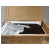 HOMCOM Sideboard Buffet Cabinet, Kitchen Storage Cabinet, Double Glass Door Accent Cabinet with Adjustable Shelves, Espresso