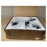 Costway Mid Century Floor Lamp with 3 Glass Globe Lampshades and Weighted Base