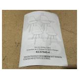 Costway Set of 3 Dining Chairs Mid-Century Modern Shell -White