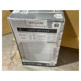Vissani 7.0 cu. ft. Manual Defrost Chest Freezer with LED Light in White, Garage Ready (Minor Transit Damage, See Photos)