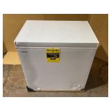 Vissani 7.0 cu. ft. Manual Defrost Chest Freezer with LED Light in White, Garage Ready (Minor Transit Damage, See Photos)