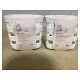 LOT OF 2 Lalo Bath Toy Bins - Coconut