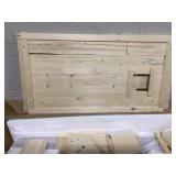 PawHut Wooden Hamster Cage with Legs Gerbil Cage with Seesaw Hut Water Bottle Food Dish Hamster Habitat for Syrian Dwarf Mouse 28inch x 16inch x 29.5inch Nature Wood