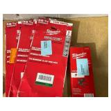 LOT OF 15 Miscellaneous Milwaukee power tool accessories and personal protective equipment.