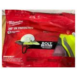 LOT OF 15 Miscellaneous Milwaukee power tool accessories and personal protective equipment.
