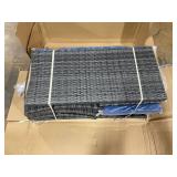 Costway 4 -Piece Rattan Patio Conversation Set with Blue Cushions