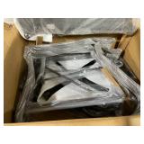 Outsunny Outdoor Gliding Chairs Set Durable Compact for Patio, Bistro Tea Time, Perfect for Couples & Families, Gray (Missing 1 Armrest)