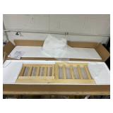 Costway Queen Size Floor Bed Kids Montessori Bed Frame with Full Length Safety Guardrails