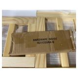 Costway Queen Size Floor Bed Kids Montessori Bed Frame with Full Length Safety Guardrails