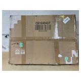 Costway Front Reception Counter Desk Checkout Office Desk with Open Shelf and Lockable Drawer White