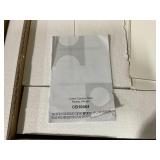 Costway Front Reception Counter Desk Checkout Office Desk with Open Shelf and Lockable Drawer White