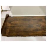 Costway Front Reception Counter Desk Checkout Office Desk with Open Shelf and Lockable Drawer White