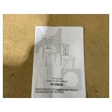 Costway Wooden Dining Chairs Set Of 2 With Linen Fabric Upholstered And Rubber Wood Frame-Brown