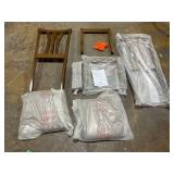 Costway Wooden Dining Chairs Set Of 2 With Linen Fabric Upholstered And Rubber Wood Frame-Brown