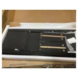 HOMCOM 2-Tier Side Table with Drawer Shelf, End Table for Living Room Hallway, Black (No Insructions)