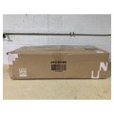 Slickblue Set of 2 Brown/Black/White Ladder Back Wooden Dining Chairs with Wide Seat for Kitchen or Dining Room (Wood Frame)