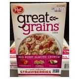 UT 2 - Post Great Grains Red Berry Almond Crunch Cereal, 3 Boxes, 13 oz Each