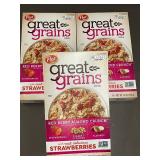 UT 2 - Post Great Grains Red Berry Almond Crunch Cereal, 3 Boxes, 13 oz Each