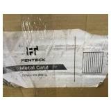 Fenteck Metal Gate - 3.5 ft Wide x 4 ft High - Black - Outdoor