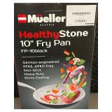 Mueller HealthyStone FP-10 Fry Pan 10-Inch Black Non-Stick Stone Coating