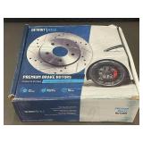 Detroit Axle Premium Brake Rotors - Drilled & Slotted, High-Temperature Tolerance