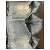 Set of 2 Denim Server Aprons with Distressed Pockets