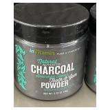 MS 2 - inVitamin Natural Activated Charcoal Tooth & Gum Powder Spearmint- 8 Pack
